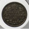 Image 1 : 1909 BLUNT LEAVES CANADA SMALL SILVER 5 CENTS COIN