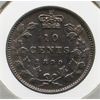 Image 1 : 1899 SMALL 9'S CANADA SILVER 10 CENTS COIN