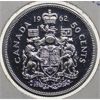 Image 1 : 1962 CANADA SILVER 50 CENTS COIN
