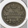 Image 1 : 1911 CANADA SMALL SILVER 5 CENTS COIN