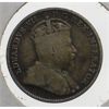 Image 2 : 1910 POINTED LEAVES CANADA SMALL SILVER 5 CENTS COIN