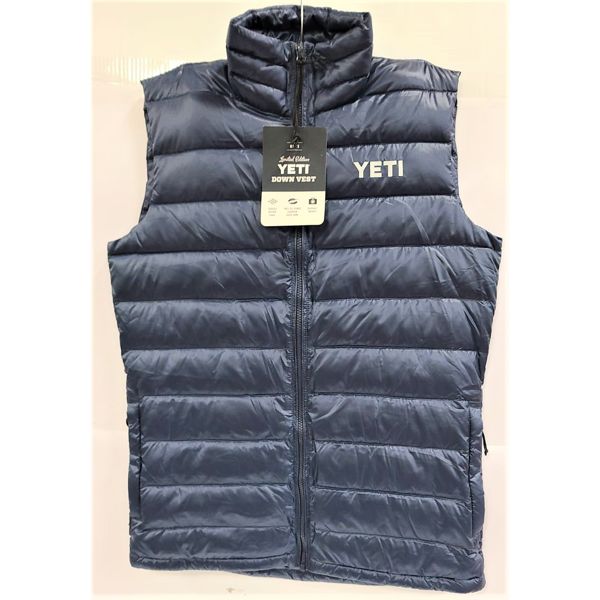 MSRP USD $200(259CAD) SIZE MEDIUM-NEW LTD EDITION YETI DOWN BLUE VEST 