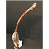 Image 2 : RARE AND VALUABLE ANTIQUE MANGBETU HARP.  AFRICAN TRIBAL ART OBJECT. 5-STRINGED FIGURATIVE HARP