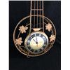 Image 2 : BANJO CLOCK BY UNITED CLOCK CORP., BROOKLYN, NY. CIRCA 1950.  VERY GOOD CONDITION, WORKS