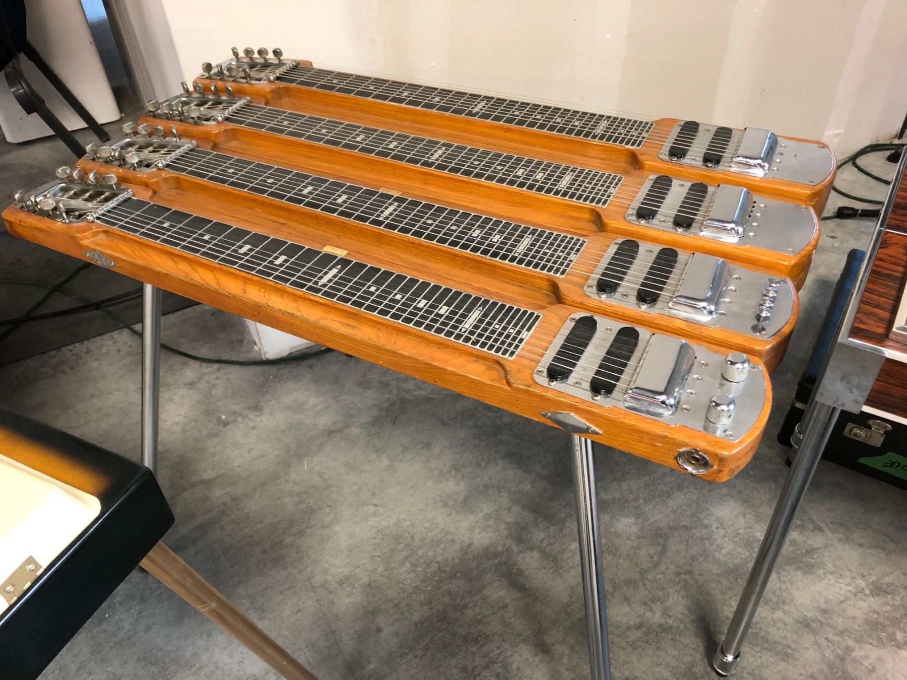 FENDER STRINGMASTER QUAD NECK VINTAGE MID 50'S CONSOLE LAP STEEL GUITAR ...
