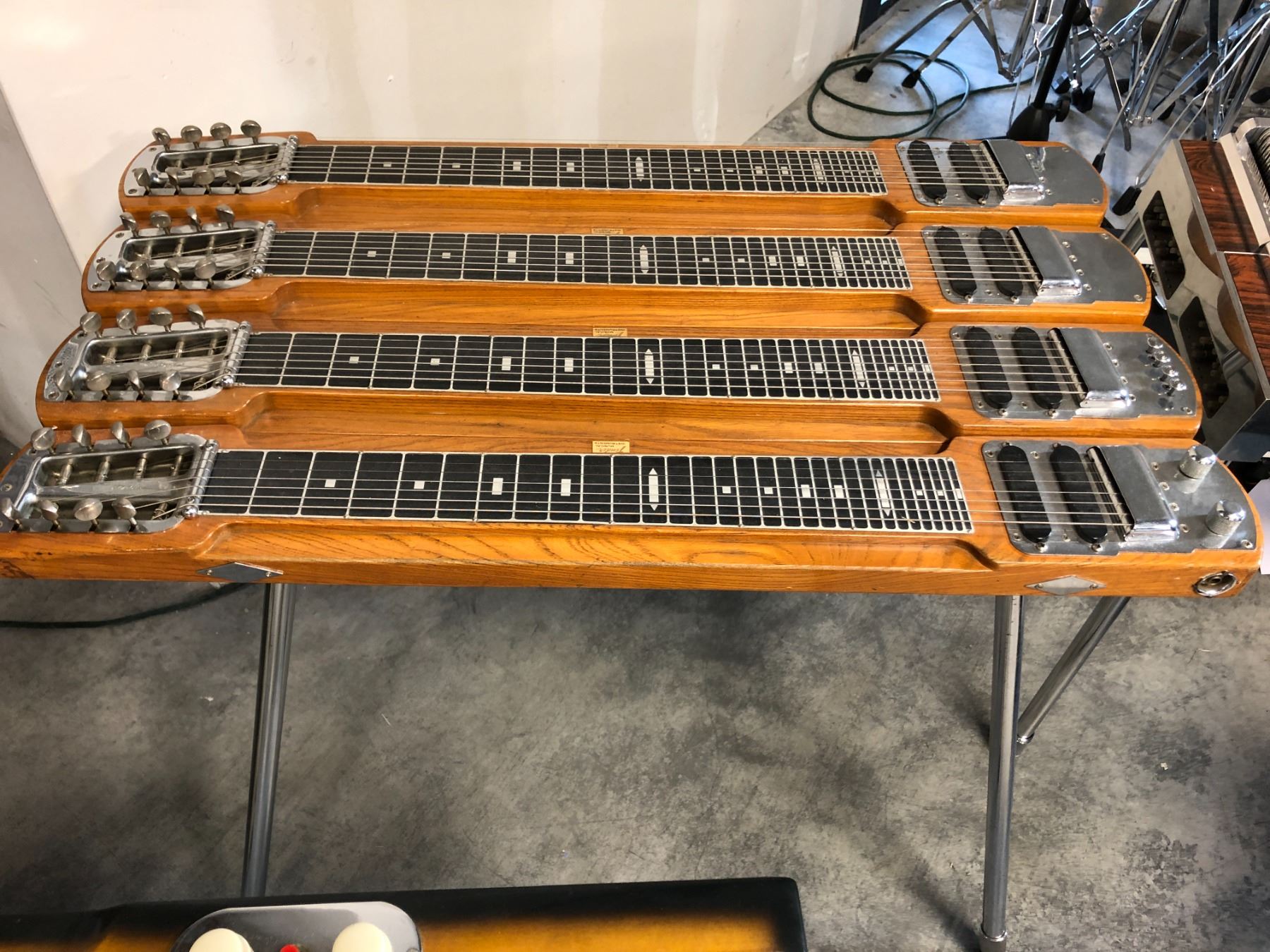FENDER STRINGMASTER QUAD NECK VINTAGE MID 50'S CONSOLE LAP STEEL GUITAR ...