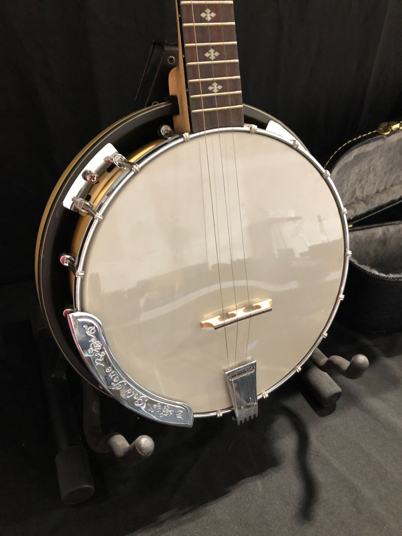 Hot Rod Banjo Rear GOLD TONE CC-PLECTRUM CRIPPLE CREEK RESONATOR BANJO. DUAL TRUSS RODS ...
