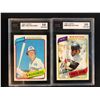 Image 1 : 1980 TOPPS KSA 10 GRADED BASEBALL CARD LOT (TOM PACIOREK/ BOB WATSON)