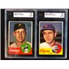 Image 1 : 1963 TOPPS KSA GRADED 9 BASEBALL CARD LOT (BILL VIRDON/ GALEN CISCO)