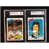 Image 1 : 1980 TOPPS KSA GRADED 10 BASEBALL CARD LOT (GARY LAVELLE/ JOHN MONTAGUE)