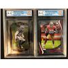 Image 1 : 2020 PANINI SELECT GCG GRADED 9.5 FOOTBALL ROOKIE CARD LOT (TREVON DIGGS/ TREY SERMON)