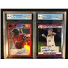 Image 1 : 2021 LEAF PRO SET GCG GRADED 9.5 BASEBALL CARD LOT (TRISTON CASAS/ MICHAEL MCGREEVY RC)