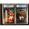 Image 1 : GCG HIGH GRADE PANINI FOOTBALL CARD LOT (PATRICK MAHOMES/ CLYDE EDWARDS-HELAIRE RC)