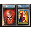 Image 1 : GCG HIGH GRADE SKYBOX MARVEL/ MARVEL IMPEL CARD LOT (GHOST RIDER/ SPIDER-MAN'S WEB-SHOUTERS)