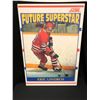 Image 1 : ERIC LINDROS 20 X 28 FRAMED ROOKIE CARD DISPLAY