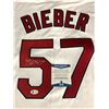 Image 2 : SHANE BIEBER SIGNED INDIANS BASEBALL JERSEY (BECKETT COA)