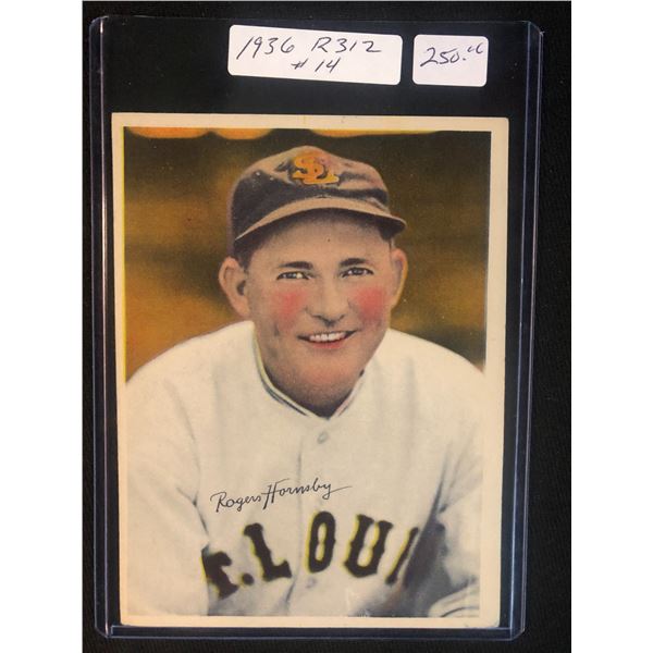 1936 R312 PASTEL ROGERS HORNSBY