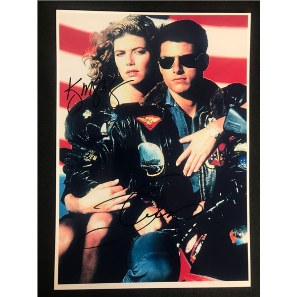 KELLY MCGILLIS AND TOM CRUISE SIGNED 8X10 PHOTO (RA COA)