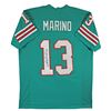 Image 1 : Dan Marino Authentic Signed Teal Pro Style Jersey Autographed (JSA Witnessed)