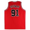 Image 1 : Dennis Rodman Authentic Signed Red Pro Style Jersey Autographed (BAS Witnessed)