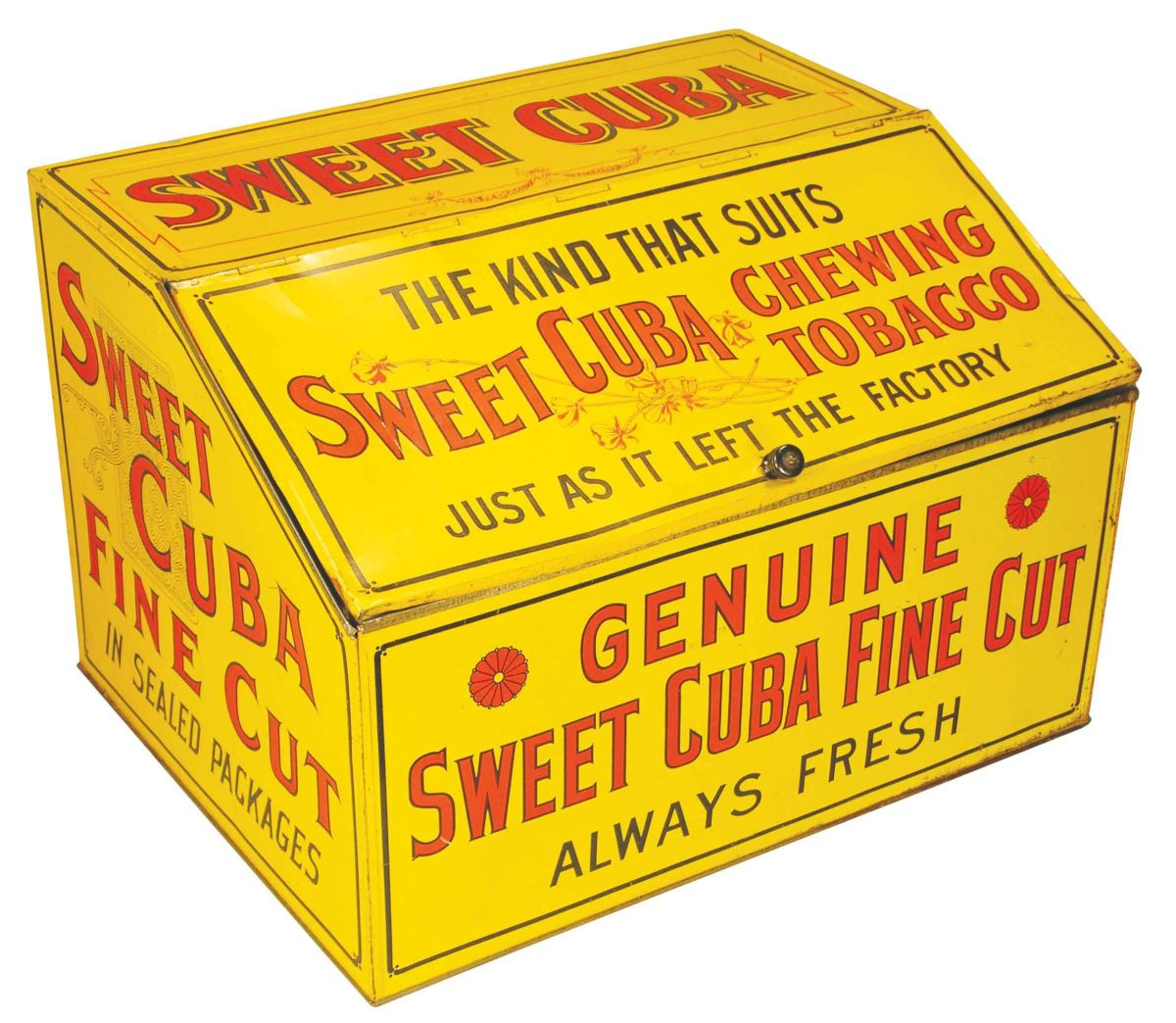 Sweet Cuba Chewing Tobacco Tin Store Bin