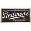 Image 1 : Piedmont Cigarette, Self Framed Porcelain Advertising Sign