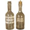Image 1 : Lot of Two Enameled Label Liquor Bottles