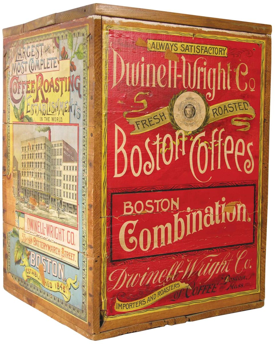 Boston Coffee Wood Store Bin Boston Coffee Wood Store Bin