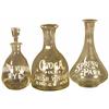 Image 1 : Lot of Three Enamel Label Liquor Bottles