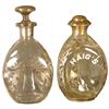 Image 1 : Lot of Two Silver Overlay Liquor Bottles