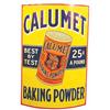 Image 1 : Rare Calumet Baking Powder, Tin Corner Advertising Sign