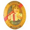 Image 1 : Rare Beardsley's Shredded Codfish, Self Framed Tin Advertising Sign