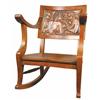 Image 1 : Carved Solid Oak Gambling Room Rocker