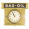 Gas-Oil Light Up Advertising Clock