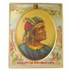 Image 1 : Old Sleepy Eye Self Framed Tin Advertising Sign