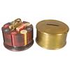 Brass and Wood Poker Chip Caddy