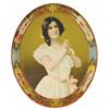 Image 1 : Tin Serving Advertising Tray depicting Julia Marlowe