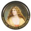 Image 1 : 1907 Angeles Brewing and Malting Company Tin Serving Advertising Tray