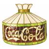 Coca Cola Original Leaded Glass Hanging Lamp