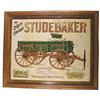 Image 1 : Studebaker Farm Wagon, Embossed Self Framed Tin Advertising Sign