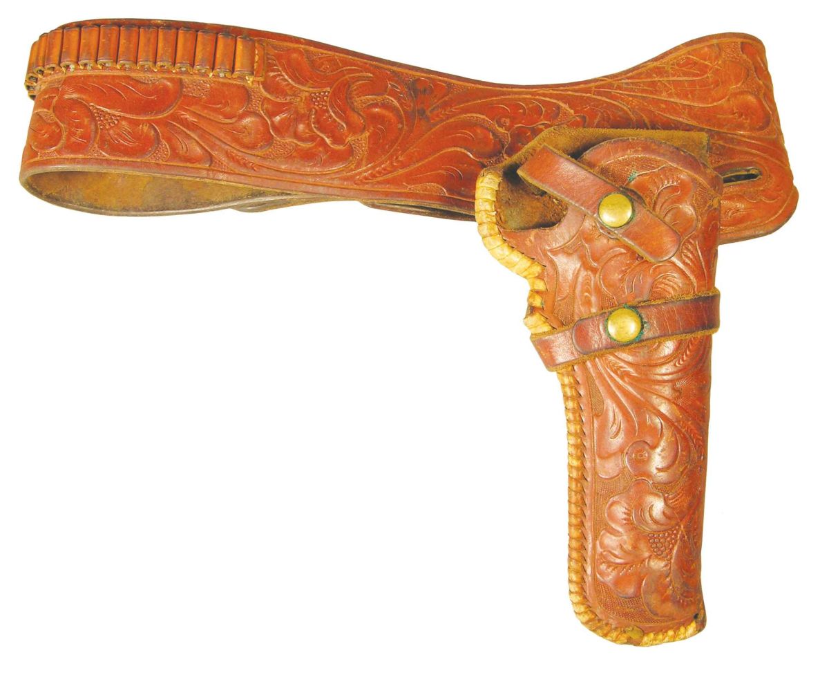Tooled Leather Revolver Rig