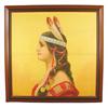 Image 1 : Pillow Cover depicting Indian Maiden