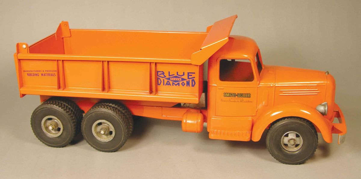 Smith Miller, Toy Truck, original, Blue Diamond Sand & Gravel Dump Mack