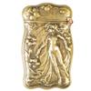 Silver Plated Match safe depicting nude