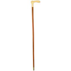 Ivory Handled Cane with silver tip