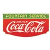 Coca Cola Fountain Service 1934 Porcelain Advertising Sign