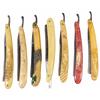 Lot of Seven Celluloid Straight Razors