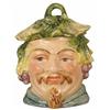 Tobacco Jar, Jolly ivy Man, porcelain