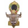 Rare Cast Iron Bulls Head Perfume Dispenser