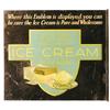 Image 1 : Ice Cream for Health, two sided tin Advertising  flange sign